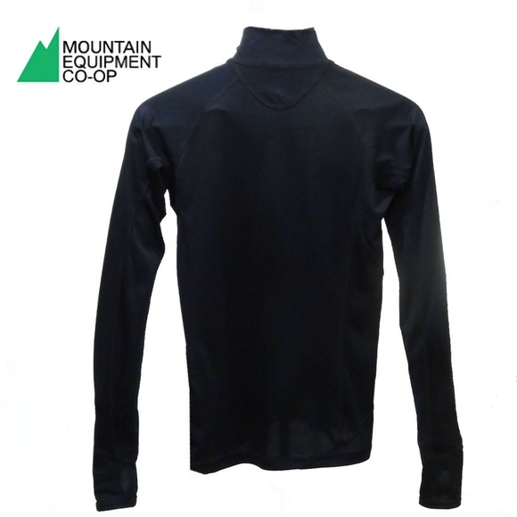 Mountain Equipment Co-Op Black1/2ZipRunning Hooded - Picture 2 of 6
